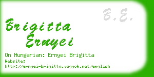 brigitta ernyei business card